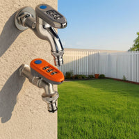Wall-Mounted Faucet with Password Lock Anti-Theft Lockable Water Tap Keyless Outdoor Spigot with Lock Quick-Connect for Homeowners, Gardeners, Garden, Yard, Laundry Room