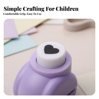 Decorative Hole Perforatorer Child-Safe Miniature Decorative Perforator Set Easy to Use Clean and Precise Cuts for Children