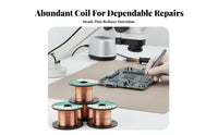 5 Pieces 0.1mm Fine Gauge Enameled Wire Spool Scrapescrape-Removed Connection Cable Direct Soldering Repair Supply Pure Copper Central Conductor for Students