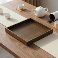 Dried Fruit Plate Smooth Polished Finish Tea and Coffee Tray Portable Retro Design Tea Board for Hotel, Living Room