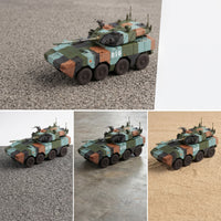 1:72 Scale Wheeled Armored Vehicle Model Finished Assault Model Detailed for Collectors, Desk Display, Shelf Decor