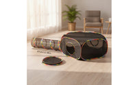 3 Pieces Collapsible Cat Enclosure with Tunnel Breathable Cat Playpen with Tunnel Portable Outdoor for Cats