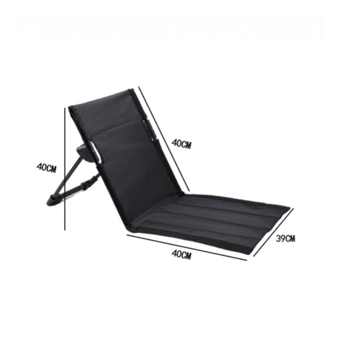 Three-Position Adjustable Folding Reclining Chair Compact Reclining Camping Chair Lightweight Foldable Lawn Recliner Oxford Cloth for Tent Use