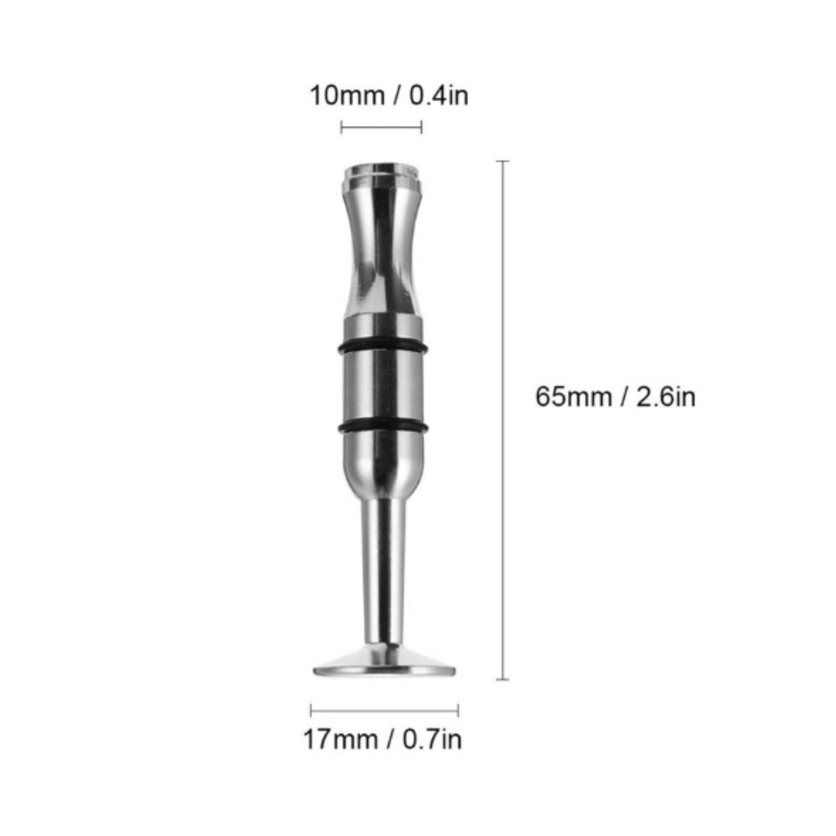 Compact Mouthpiece Practice Tool Metal Embouchure Practice Aid Portable Embouchure Practice Tool Silver Plated for Brass Players, Wind Musicians, Warm-Ups, Music Studio