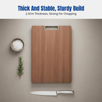 Antibacterial Walnut Cutting Board, Microbial Resistant, Thickened, Dense Wood, Kitchen Chopping Board, Family Use