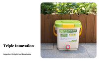 Bokashi Compost Bin Odorless Bokashi Container Indoor Composter Odor Control Kitchen Food Waste Composter for Garden, Countertop