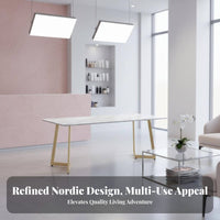 Nordic Design Negotiation Table and Sofa Set Long-Lasting Reception Seating Sturdy Construction Commercial Furniture High-Density Foam Cushion for Business Owners, Interior Designers, C Cream Ee Shop, Beauty Salon, Waiting Room, Lounge