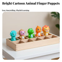 Finger Puppet Early Education Finger Puppet Set Interactive Play Encourages Creativity for Children, Kindergarten, Story Time
