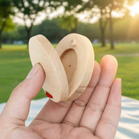 2 Pieces Wooden Castanet Auditory Skills Wooden Clapper Early Education Hand Clapper