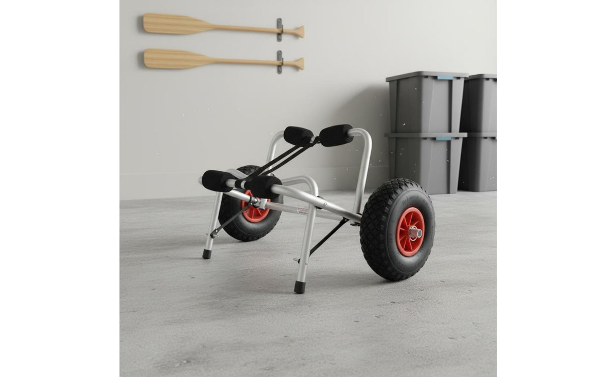 Aluminum Kayak Trailer Frame Portable Foldable Kayak Trailer Heavy-Duty Canoe Cart