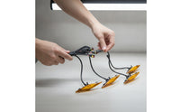 4 Pieces Grille Light Kit with Wiring Harness Front Grille Lights Bright Auxiliary Lights with Mounting for Truck Owners