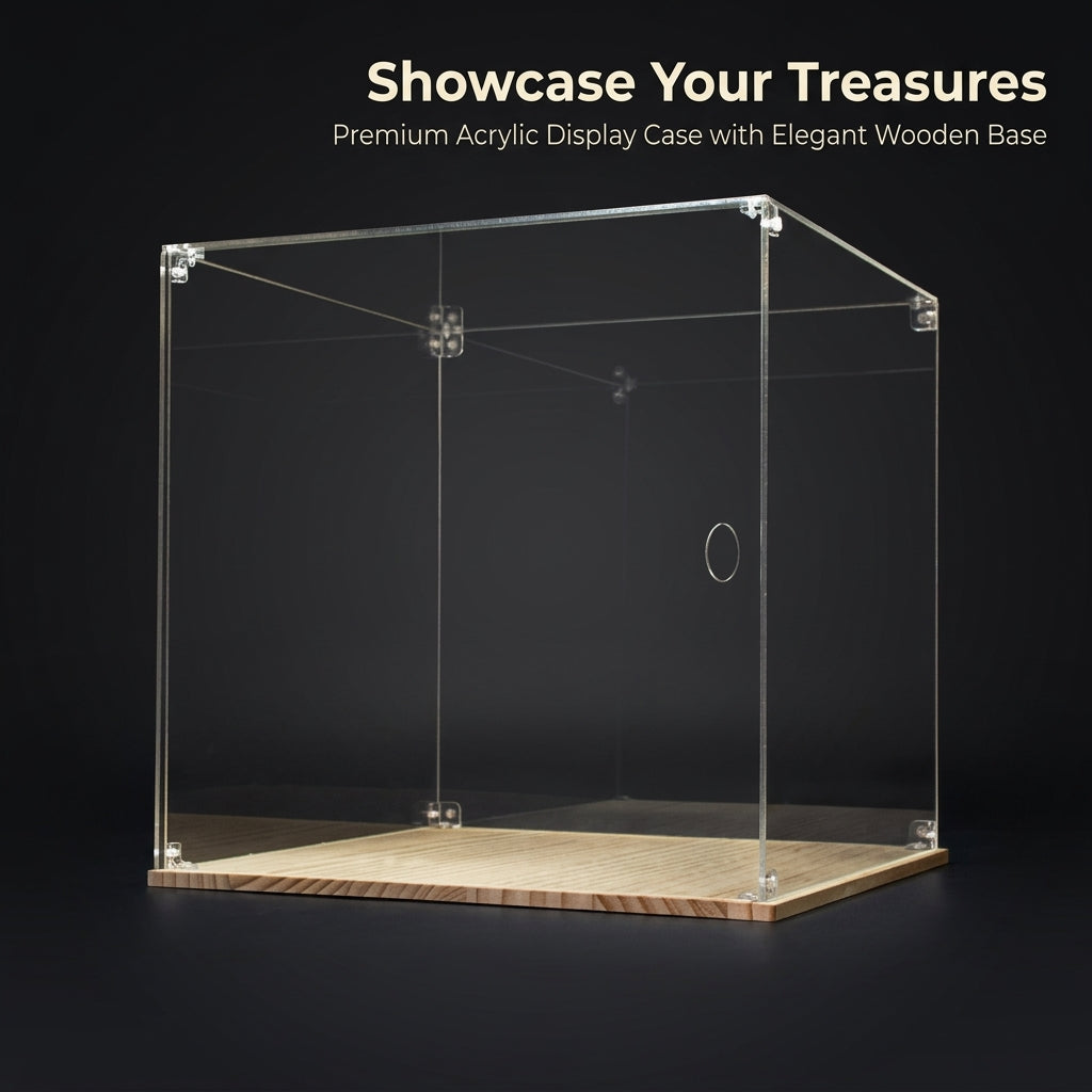 Clear Acrylic Display Case for Collectibles, Stackable Dustproof Protection Box, Showcase for Action Figures and Toys, Transparent Storage Organizer