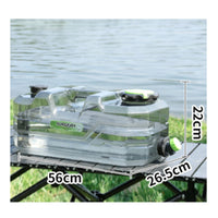 Camping Water Container Transparent Water Storage Container Household Container Faceted Screw-on Lid