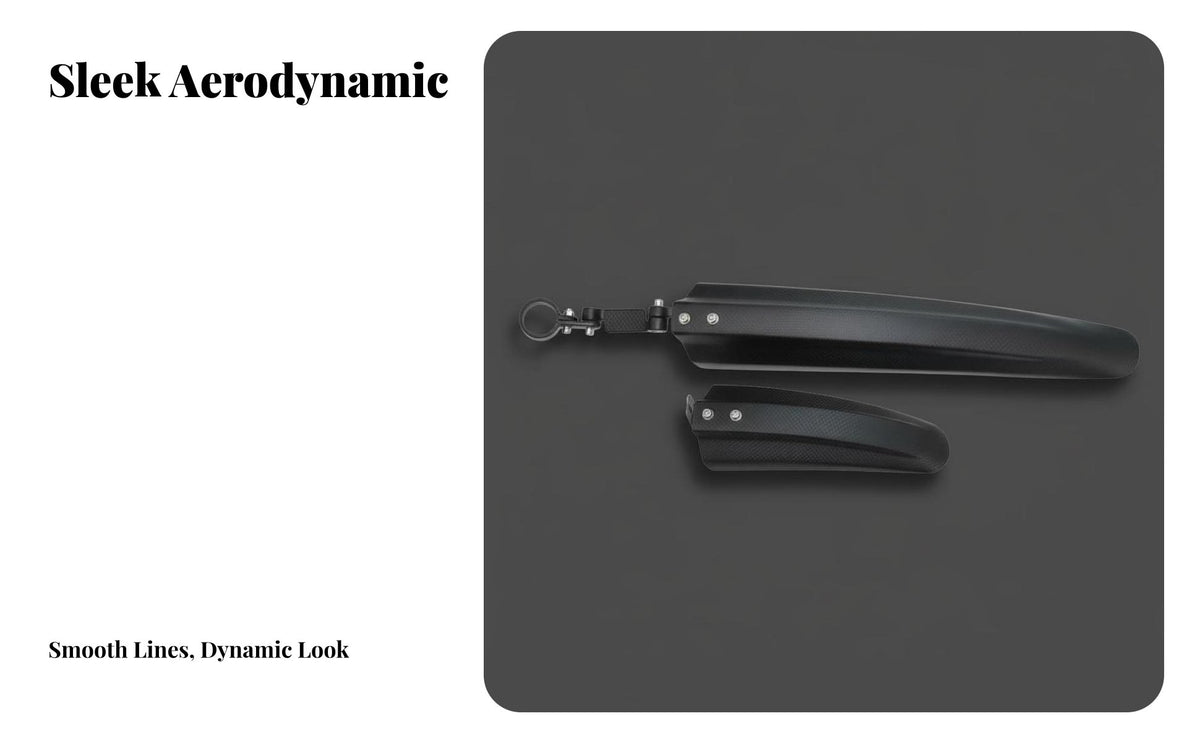 2 Pieces Carbon Fiber Mudguard Set Long-Lasting 3K Carbon Cycle Mudguards Front and Rear Bike Mudguard Adjustable Fit