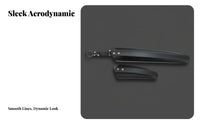 2 Pieces Carbon Fiber Mudguard Set Long-Lasting 3K Carbon Cycle Mudguards Front and Rear Bike Mudguard Adjustable Fit