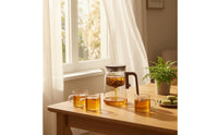 Infuser Teapot Set Transparent Teapot with Lid Tableware with Teacups