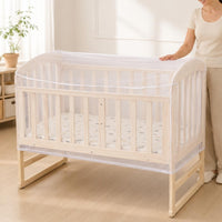 Installationinstallation-Not-Required Baby Crib Bug Net Breathable Mesh Full-Cover Crib Net Secure Fit Baby Bug Cover