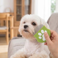 Pet Hair Remover and Cat Comb with Stainless Steel, Professional Dog Comb for Tear Stain and Detangling, Fine Tooth Eye Comb with Paw Handle