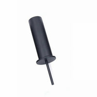Cylindrical Black Weight Stack Insert Rod Flanged Weight Stack Locking Pin Heavy Duty Matte Black Insert Rod Long-Lasting Steel