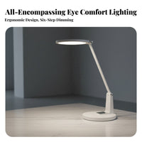 High Color Rendering Standing Reading Lamp Energy Saving Piano Floor Lamp Minimalist Design Dimmable Standing Light Press Control for Students, Children, Home Office, Bedroom, Living Room, Crafting