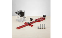 Router Base with Guide Rail Wear-Resistant Router Base Plate Precision Tool for Carpentry, Cabinet Making