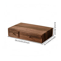 Tabletop Drawer Organizer Rectangular Wood Desk Organizer Tabletop Storage Box