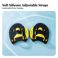 3 Pieces Builds Strength Swimming Hand Paddles Hydrodynamic Design Stroke Improvement Paddles Adjustable Straps Front Crawl Training Gear Posture Ion for Swimmers, Children, Beginners