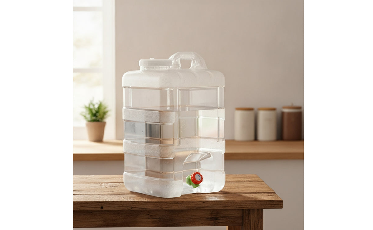 High-Temperature Resistant Water Storage Container with Spigot Thickened Camping Water Carrier with Tap Portable Leakproof for Campers