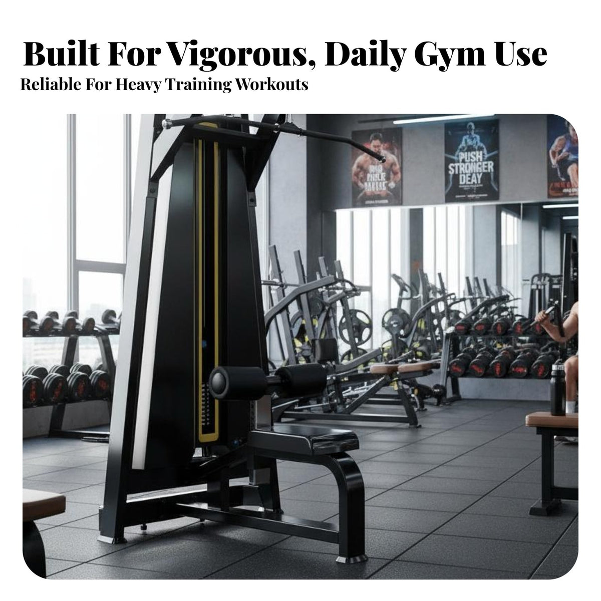 Commercial Strength Machine Heavy Duty Professional Fitness Equipment Smooth Pulley System Adjustable Weight Machine for Bodybuilders, Athletes