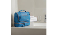 Waterproof Travel Wash Bag Water-Resistant Large Capacity Makeup Bag Portable Damp-Dry Compartment Separation Pouch for Tourists, Washroom, Gym