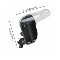 Motorcycle Phone Holder Easy Installation Weather-Resistant Phone Direction Guide Holder 360° Rotation Rain Cover Bike Mount