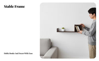 Wall shelf with Lip Nordic aesthetic Single Plank Shelf Space-Saving for Gift Givers