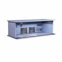 Graffiti Parking Garage Display Gift Design 1:64 Parking Lot Model Acrylic Cover Lighted Car Storage Box for Collection