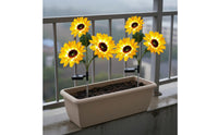 Solar Floral Disc Light Automatic switch/Off LED Floral Disc Stake Lamp Easy Installation Decorative Flower Pathway Light for Yard