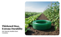 Green PVC Hose Flexible Water Hose Leak-Resistant Heavy Duty Water Pipe for Gardeners, Aquarium Hobbyists, Irrigation, Farm, Car Washing