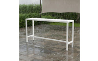 Waterproof Outdoor Bar Table and Chair Set Weather Resistant Patio Bar Table and Chairs Anti-Corrosion Sun-Proof for Courtyard, Garden