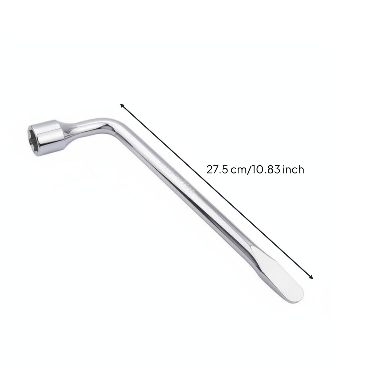 Labor-Saving Extendable Cross Wrench Set Heavy Duty 4-Way Wheel Brace Kit Chrome Vanadium Steel for Roadside Emergency, Garage