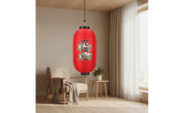 Decorative Japanese Paper Lantern Ribbed Japanese Restaurant Lantern Simple Bright for Sushi Bar