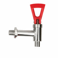 Boiling-Water Faucet Heat-Resistant Hot-Water Dispenser Tap Faucet with Curved Spout Instant Low Lead for Commercial Kitchens
