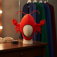 Photo Prop Crustacean Hat PP Cotton Filled Soft Crab Headgear Soft Feel Novelty Headwear Adorable for Performance