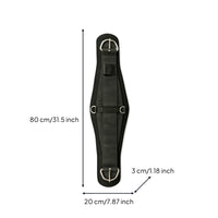 Western Cinch Textured Western Girth Stainless Stainless-Steel Tack Cinch for Equestrians, Work