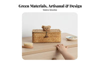 Woven wild animalshapedShaped Box Retro and design Jewelry Organizer perfect Gift for Women, Adults