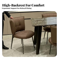 Curved rear Armchair High rearrest Living Room Seating Upholstered Soft Padding for Design aficionados, Showroom, Cafe, Bedroom