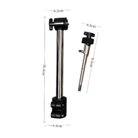 Two-Section Cymbal Stand Rod with Felt Washer Chrome-Finished Cymbal Rod Adjustable Attachment Modular for Drummers, Percussionists, Live Stage, Recording Studios, Rehearsal Rooms