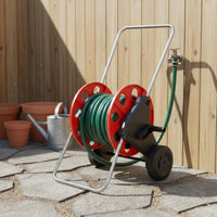 Hose Winding Rack Easy to Use Portable Hose Reel 2 in 1 Design for Car Wash