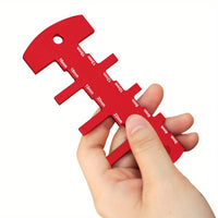 Metric and Inch Markings Woodworking Height Gauge Two-Scale Scale Cutting Depth Gauge Aluminum Alloy Measurement Template Burrburrless for Woodworkers