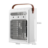 7 Color Night Light Desktop Air Cooler 3 Speed Settings Portable Air Cooler Fan Low Noise for Bedroom, Dorm Room, Camping