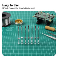 Rapid Heating Smart Soldering Iron OLED Display Portable Electric Soldering Iron Turbo Mode for Hobbyists, Engineers, Fieldwork