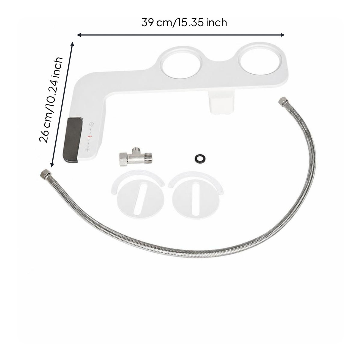 Ultra-Thin Split Bidet Seat Attachment Slim Non-Electric Bidet Attachment Easy-Install Self-Cleaning for Renters