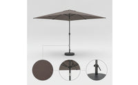 Rectangular Patio Umbrella Waterproof Rectangular Umbrella with Tilt Adjustable for Homeowners, Shop Owners, Garden, Balcony, Storefront